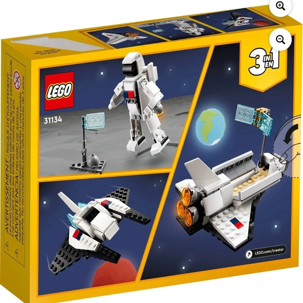 LEGO Creator 3 in 1 Space Shuttle Building Toy